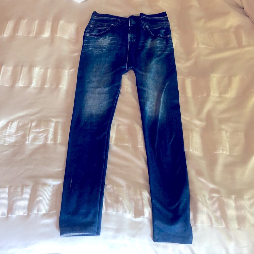 Liggings Blue jeggings, Size S-M